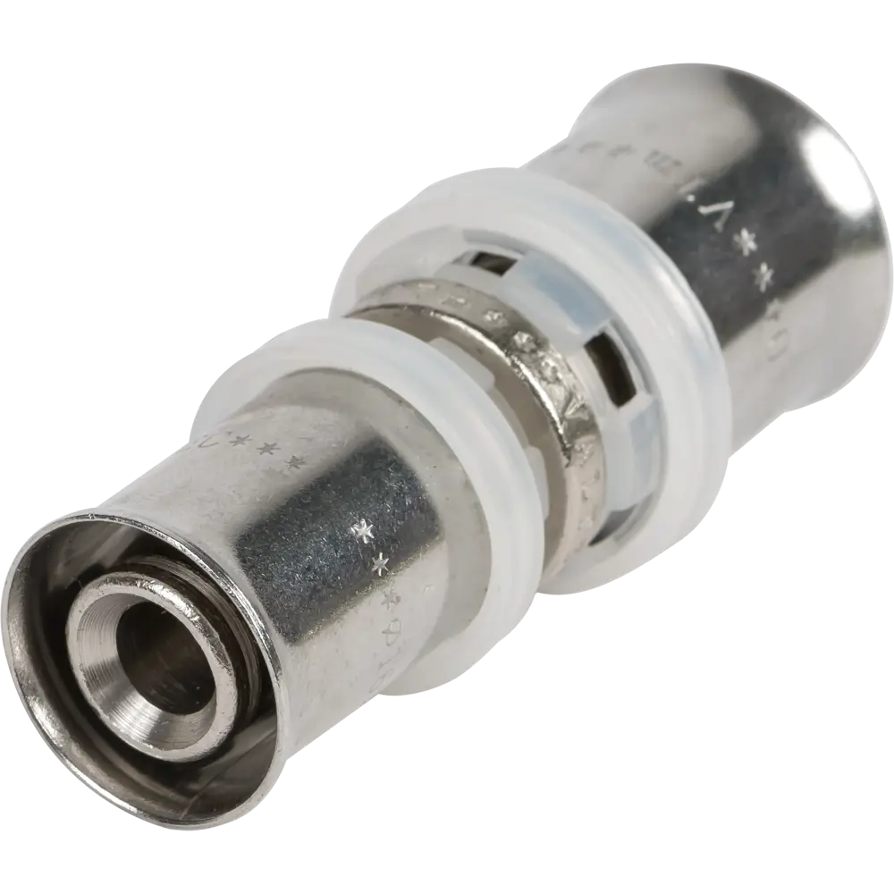 Муфта переходная Valtec 20x16 мм никелированная латунь VTM.203.N.002016 15474410 STLM-2008855  - Вид №1