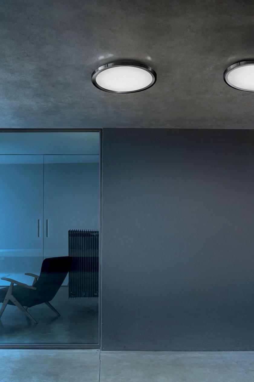 Linea Light Group Светодиодный потолочный светильник из железа и пмма Hinomaru sun-id-1445075 - Вид №3