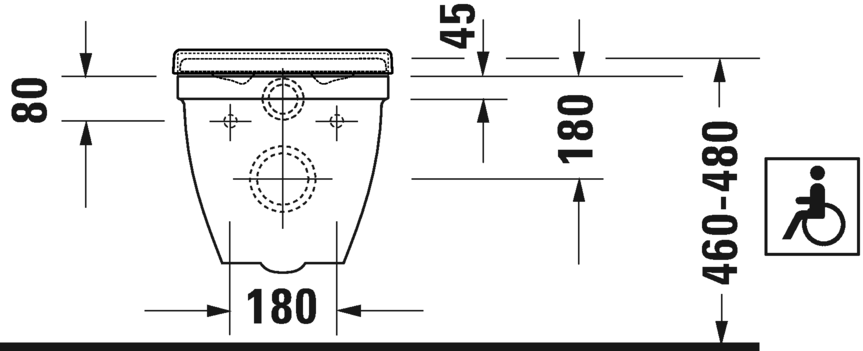 2203092000 Подвесной унитаз настенный Белый Duravit Starck 3 Германия - Вид №3