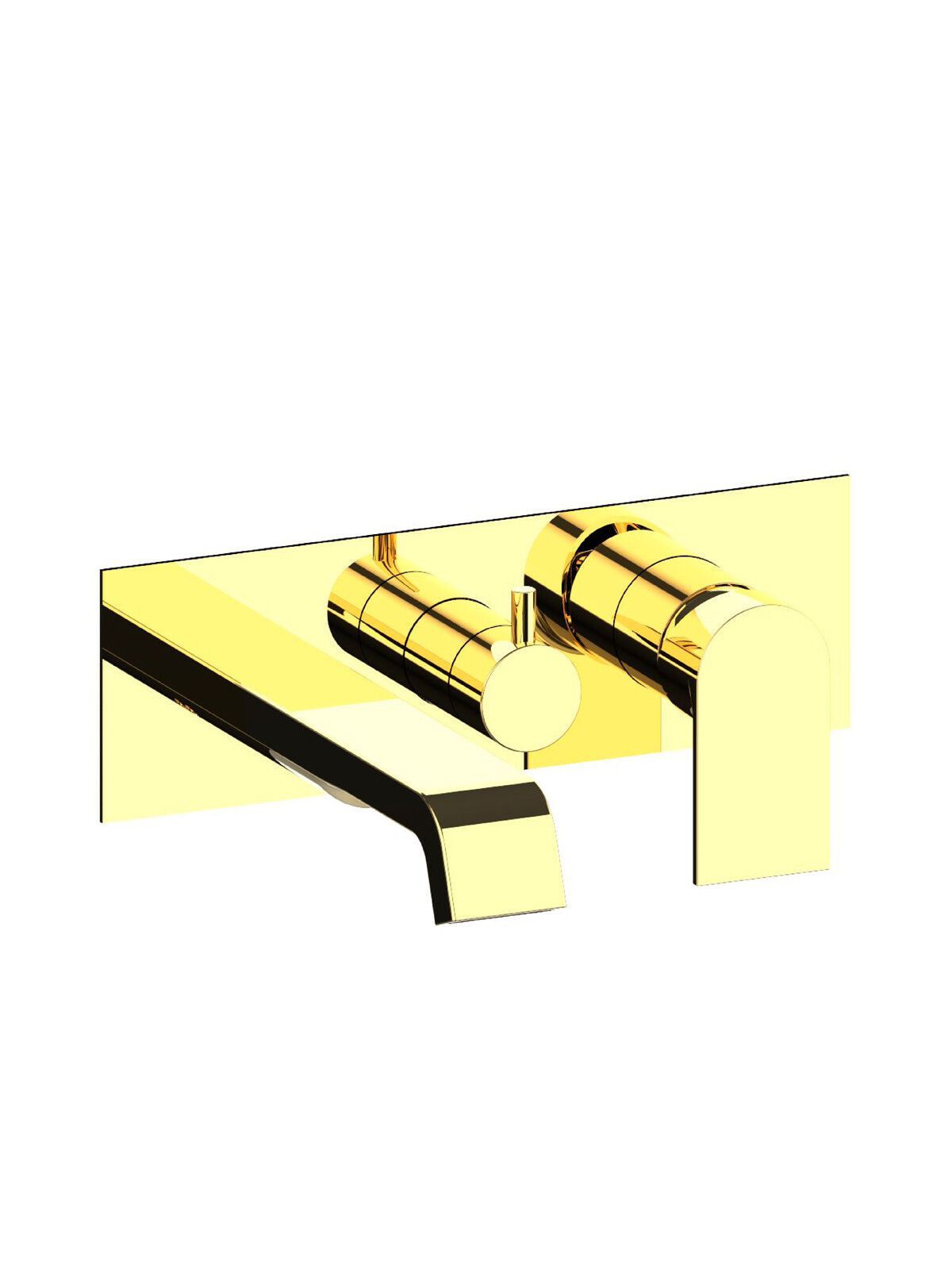 Однорычажный смеситель для ванны с 3 отверстиями с пластиной Rubinetterie Frattini отдельная эстетика ARCH-00054513 - Вид №7