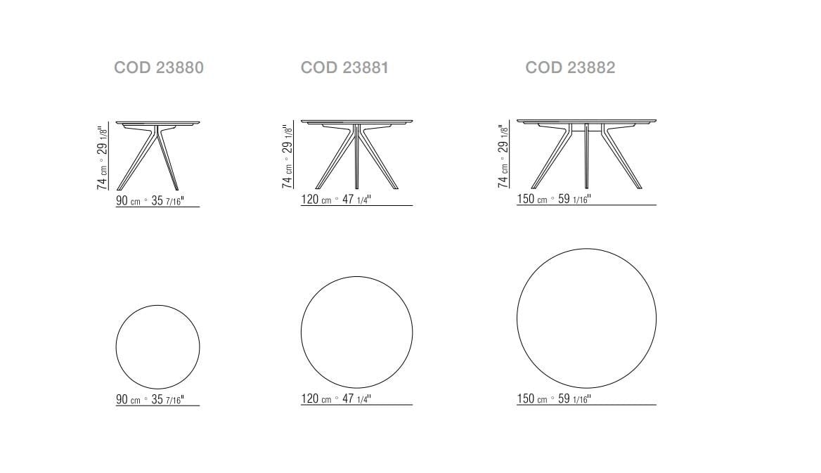 Круглый деревянный стол Flexform ARCH-00109464 - Вид №2