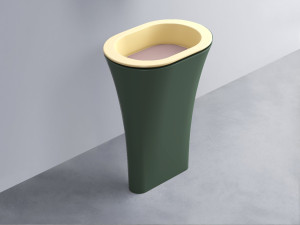 AMLA65-CN+AMPILO-CP+AMCOLO-MU Раковина Amedeo Ovale отдельностоящая cielo Enjoy + Amedeo