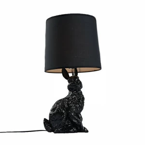 Настольная лампа Rabbit black от Delight Collection 6022T DELIGHT COLLECTION ЖИВОТНЫЕ, ЗАЯЦ 244922 Черный