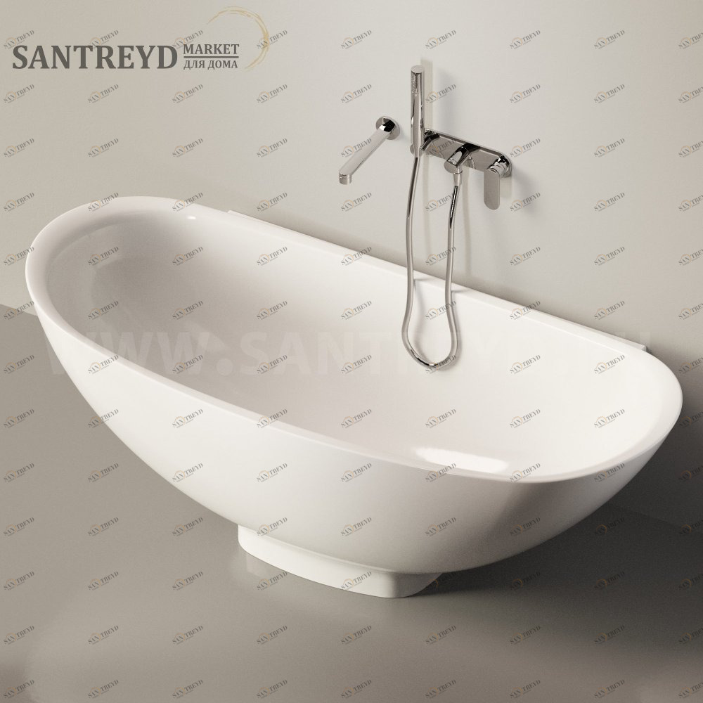 Ванна пристенная IO e SI белая Ceramica Flaminia IO709016