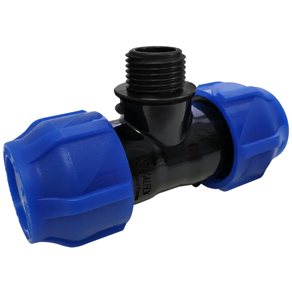 Тройник комбинированный ПНД Valfex 50x1 1/2"x50 мм НР 85457852 STLM-2193999  - Вид №1