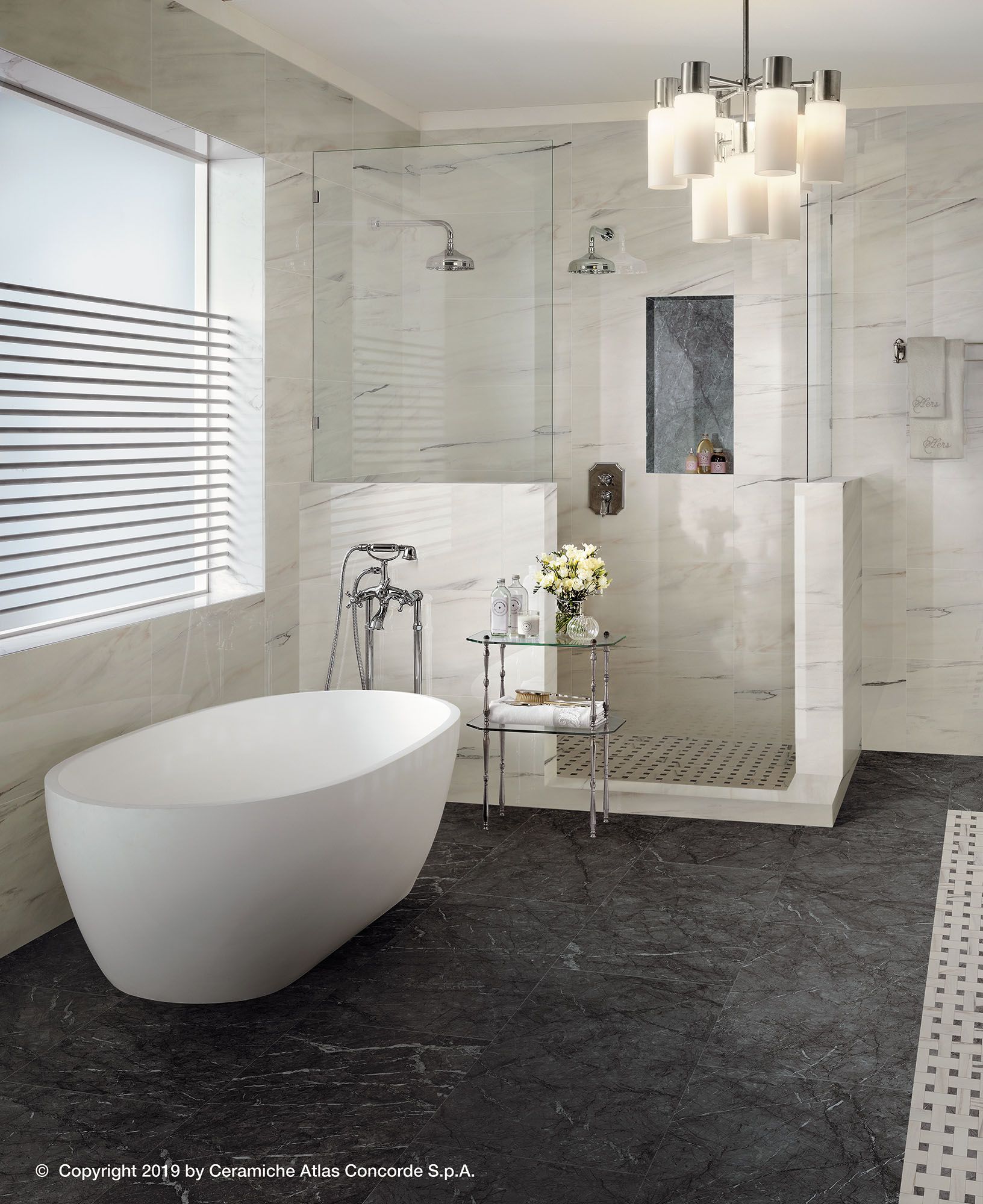 Пол из керамогранита с мраморным эффектом Atlas Concorde Marvel Dream ARCH-00135482 - Вид №43