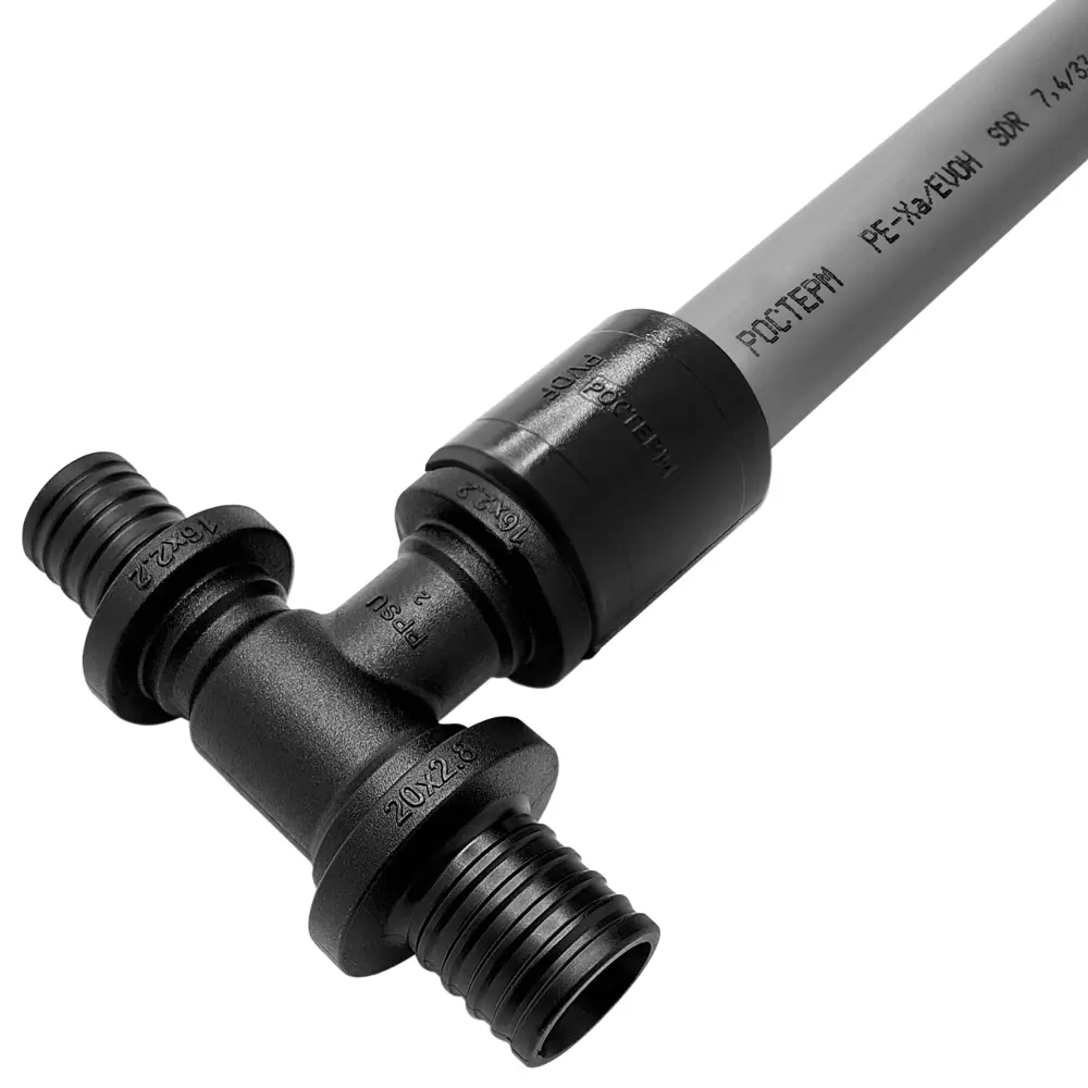 Тройник переходной РОСТЕРМ 20×16×20 мм PPSU для систем отопления и водоснабжения 82107706 STLM-0019117 - Вид №4