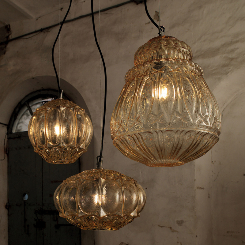 Подвесной светильник Ginger 37 Yellow от Karman KARMAN ДИЗАЙНЕРСКИЕ 243978 Янтарный  - Вид №2