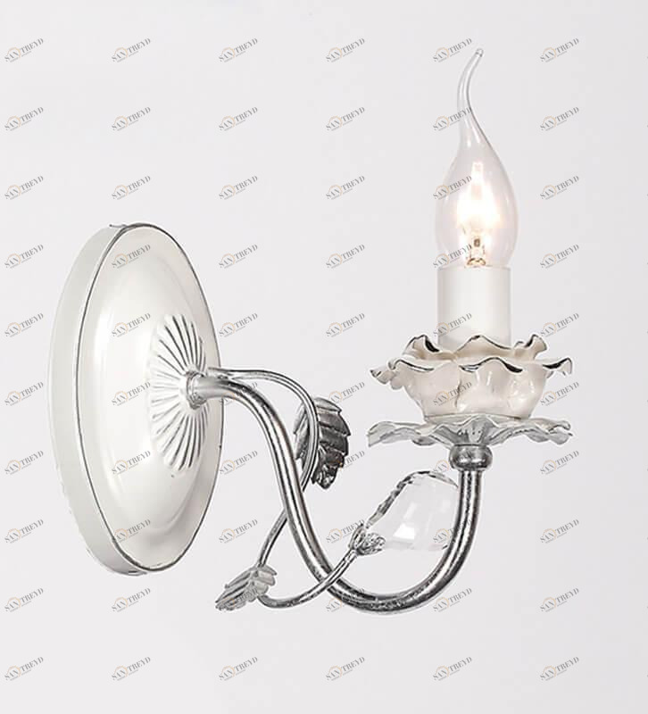 Бра настенное белое Lumien Hall "Мэйт" W17067/1WHSS LUMIEN HALL СВЕЧА 00-3929733 Белый 