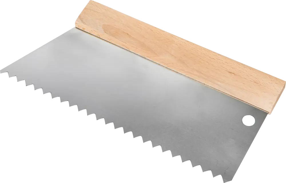 Шпатель зубчатый DOMINUS 250 мм для клеевых составов 81952431