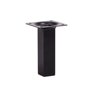 Опора мебельная квадратная , 100x25x25 мм, черный LJPS0287 Public Steel Россия