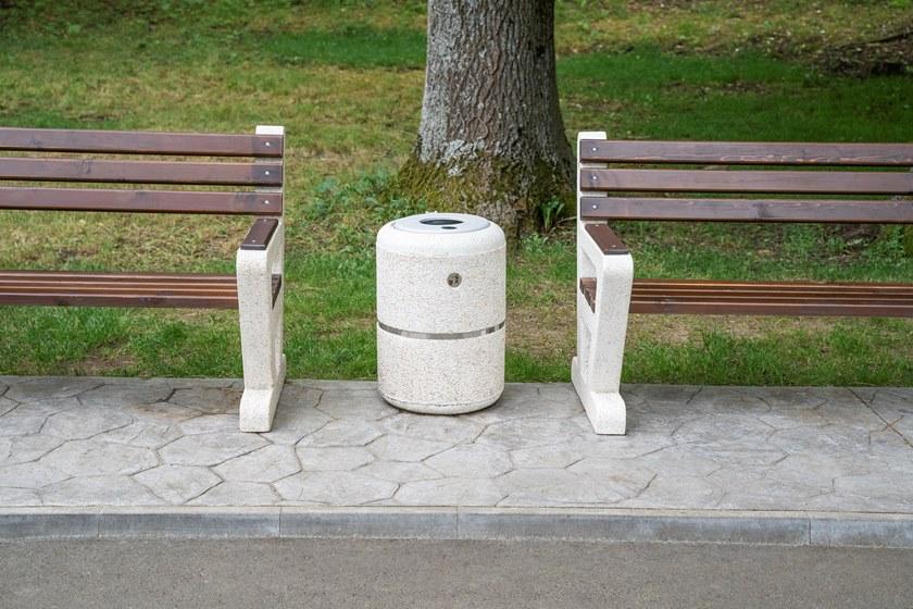 ENCHO ENCHEV - ETE Бетонный мусорный бак с крышкой для улицы  36  - Вид №4