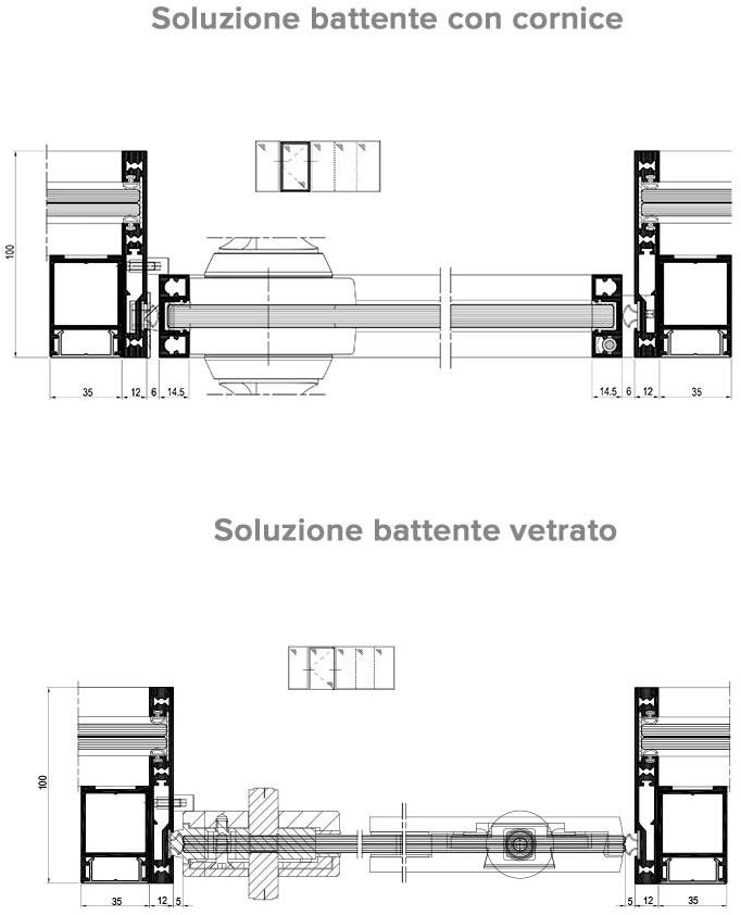 METRA Стеклянная передвижная стена для офиса sun-id-1384366 - Вид №1