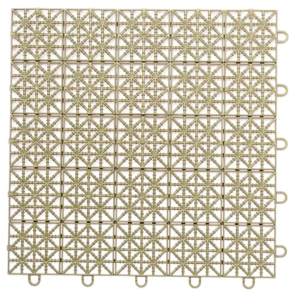 Плитка садовая 33x33 см полипропилен хаки 9 шт. 89148778 STLM-2184398 Santreyd 