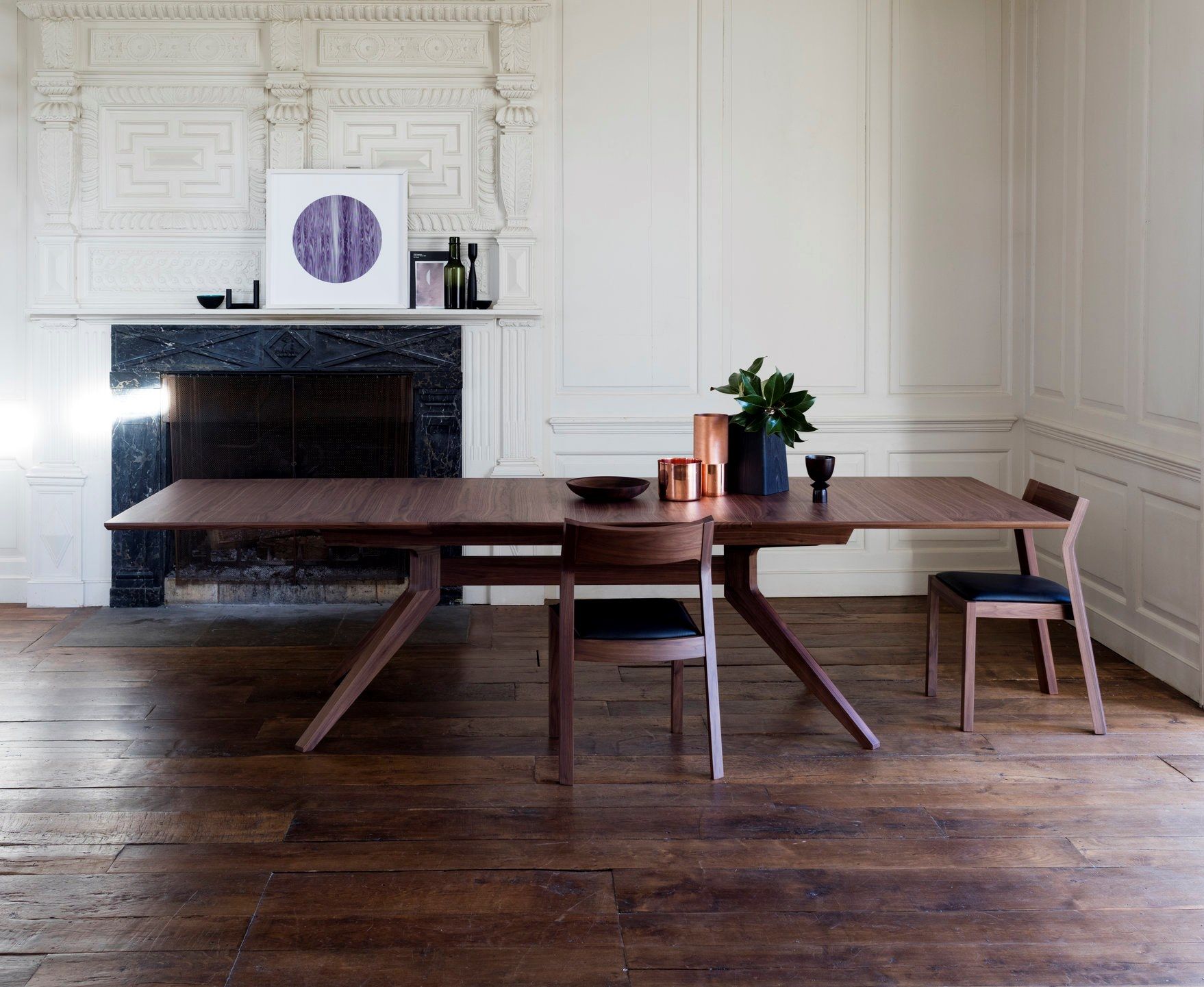 Прямоугольный выдвижной стол из грецкого ореха Case Cross ARCH-00069860 - Вид №4