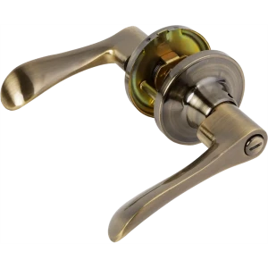 Ручка-защёлка 3201 AB BK, с фиксатором, цвет античная бронза