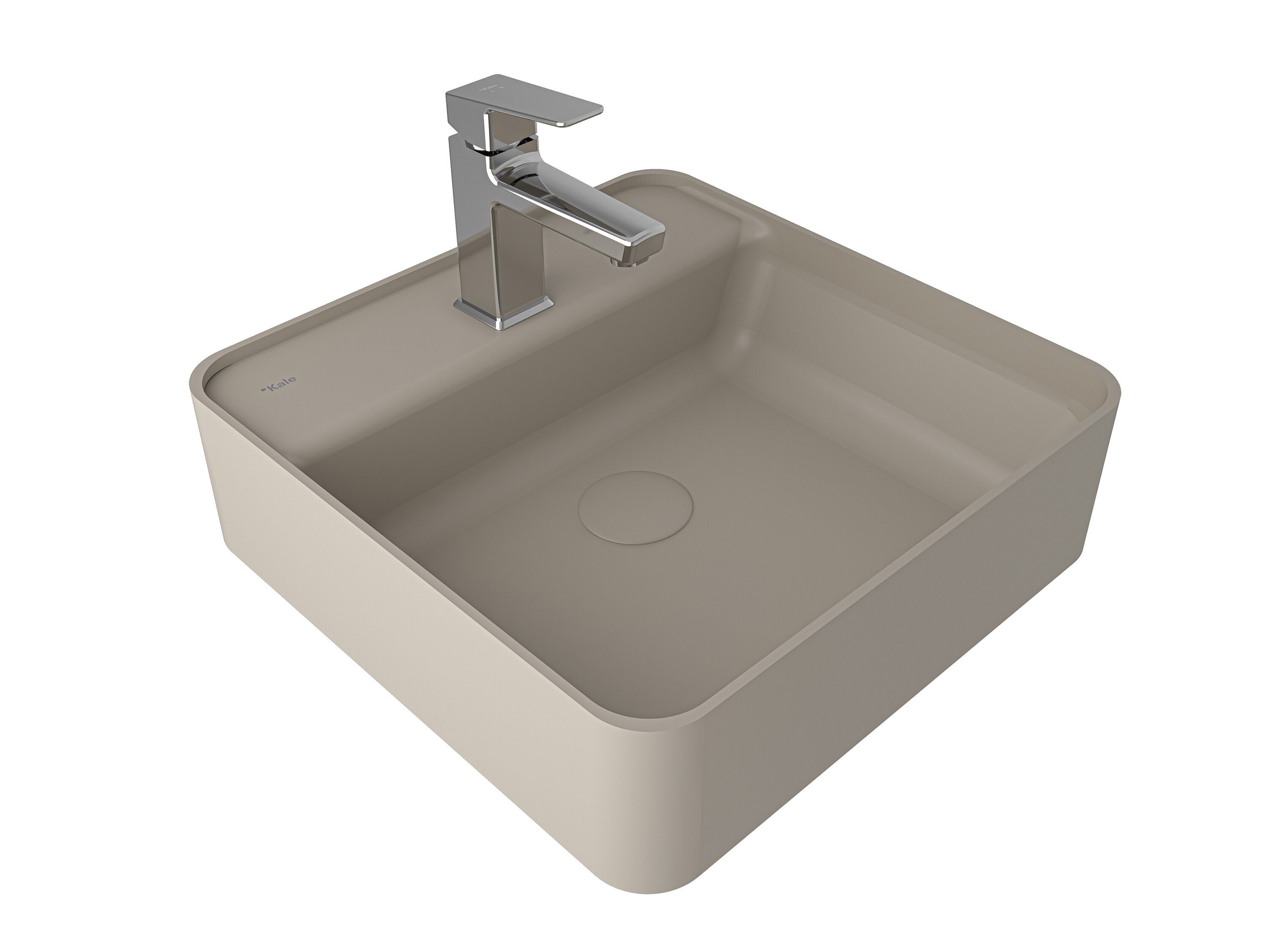 Квадратный умывальник Fireclay Kaleseramik сантехника ARCH-00043614 - Вид №1