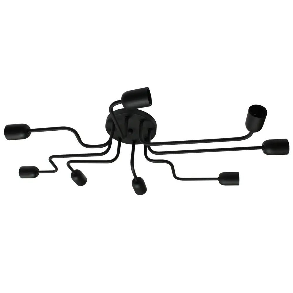 Люстра Inspire 183 8xE27x60 Вт цвет чёрный 81950526 STLM-2089999 