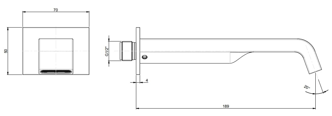 Настенный дозирующий носик для умывальника Rubinetterie Frattini Птолемей ARCH-00133426 - Вид №2