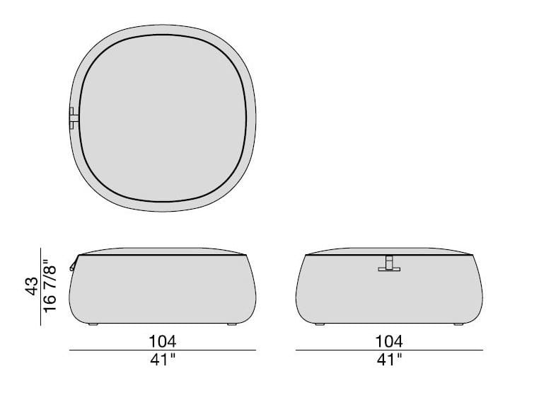Ткань пуфик с ручкой Porada Soul ARCH-00132682 - Вид №6
