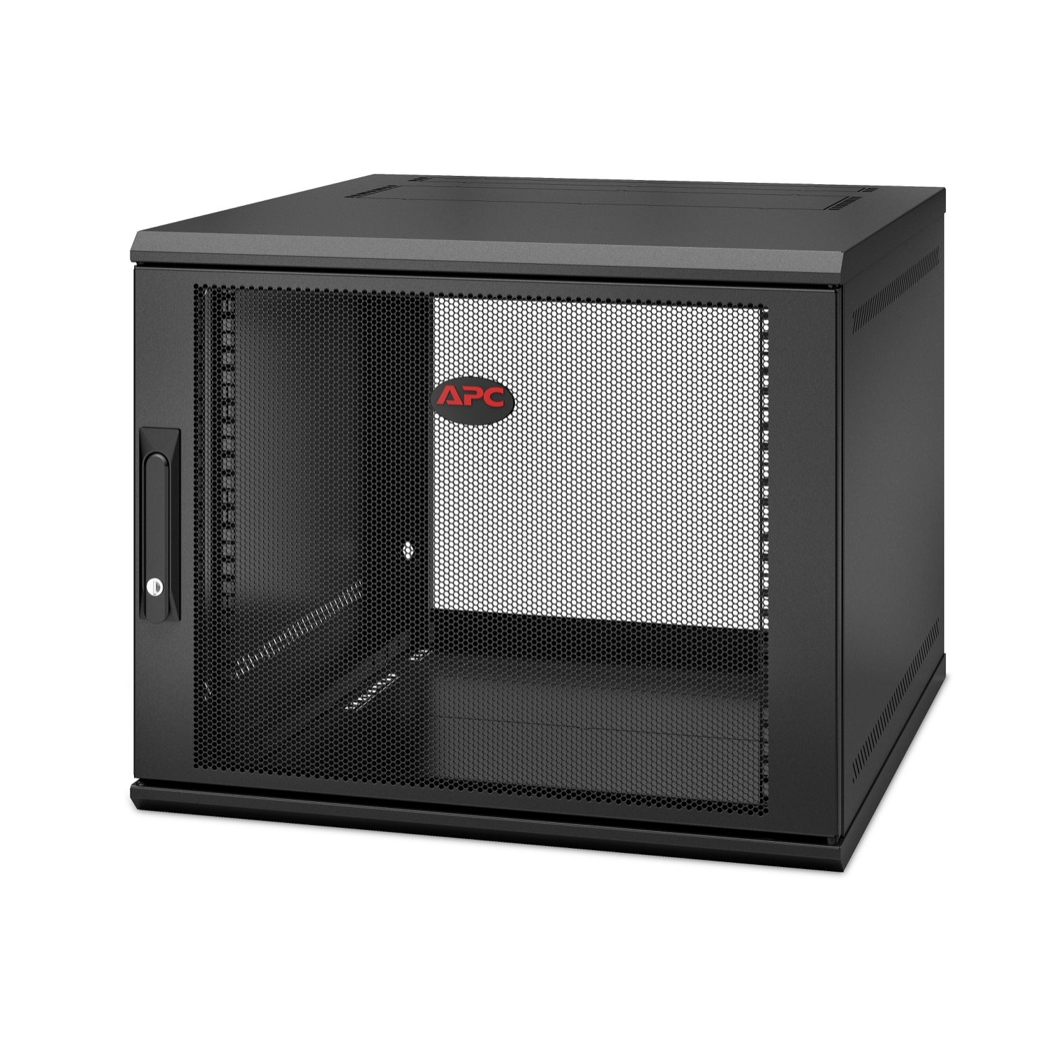 AR109SH6 Настенный телекоммуникационный шкаф NetShelter WX 9U, 600mm, поворотная ручка, черный Schneider Electric 