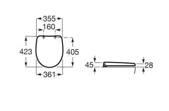 Мягкое пластиковое сиденье для унитаза Roca Виктория ARCH-00137882 - Вид №7