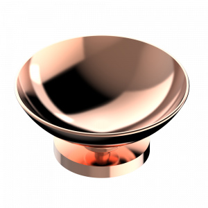 U2B-544 Мыльница на подставке, диаметр : 100 мм Thg-paris Le 11 с рукоятками Розовое золото