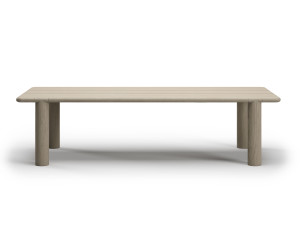 Деревянный прямоугольный садовый стол