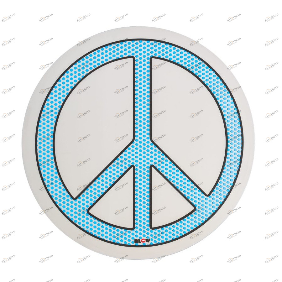 Зеркало настенное круглое 70 см голубое Peace SELETTI ДИЗАЙНЕРСКИЕ 00-3882996 Голубой 