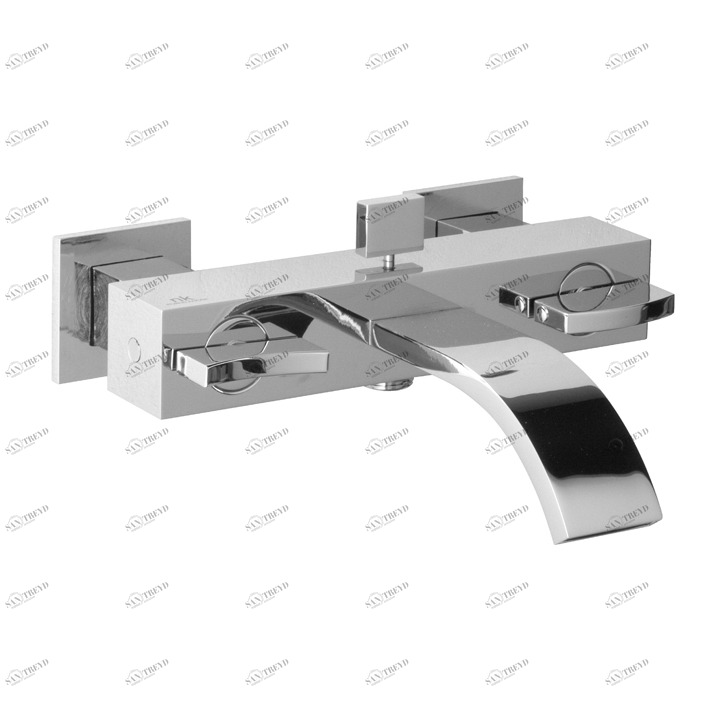 Смеситель для ванны настенного монтажа 1/2 ”. Керамические дисковые клапаны. Автоматический переключатель. Аэратор «Плюс». Межосевое расстояние 150 +/- 20 мм. Расход душа: 23,29 л / мин. при 3 бар и расходе ванны: 22,6 л / мин. при 3 барах.  Imagine NOKEN 100038831