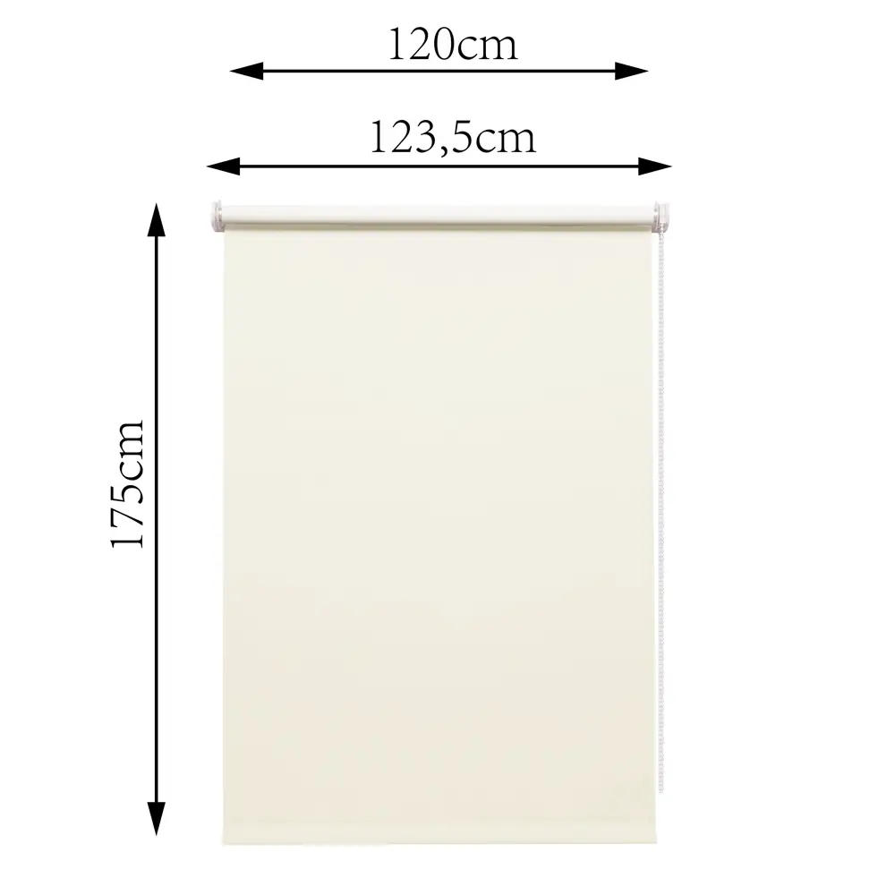 Штора рулонная блэкаут Inspire Santos 120x175 см экрю Cream 5 82688271 STLM-2143249 - Вид №8
