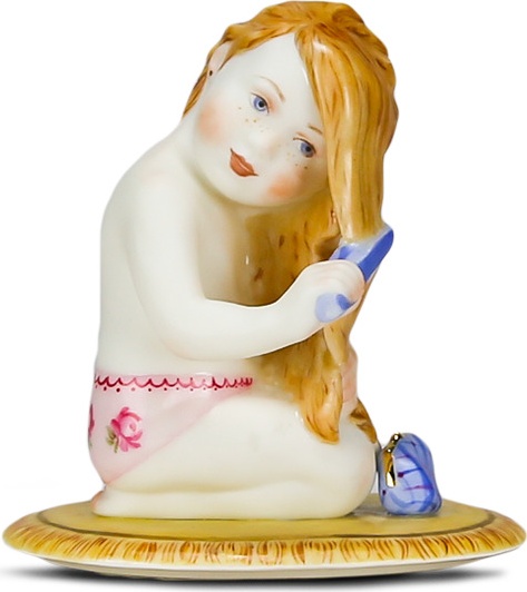 10631784 RUPOR manufactory Скульптура "Дева" (роспись) Фарфор 