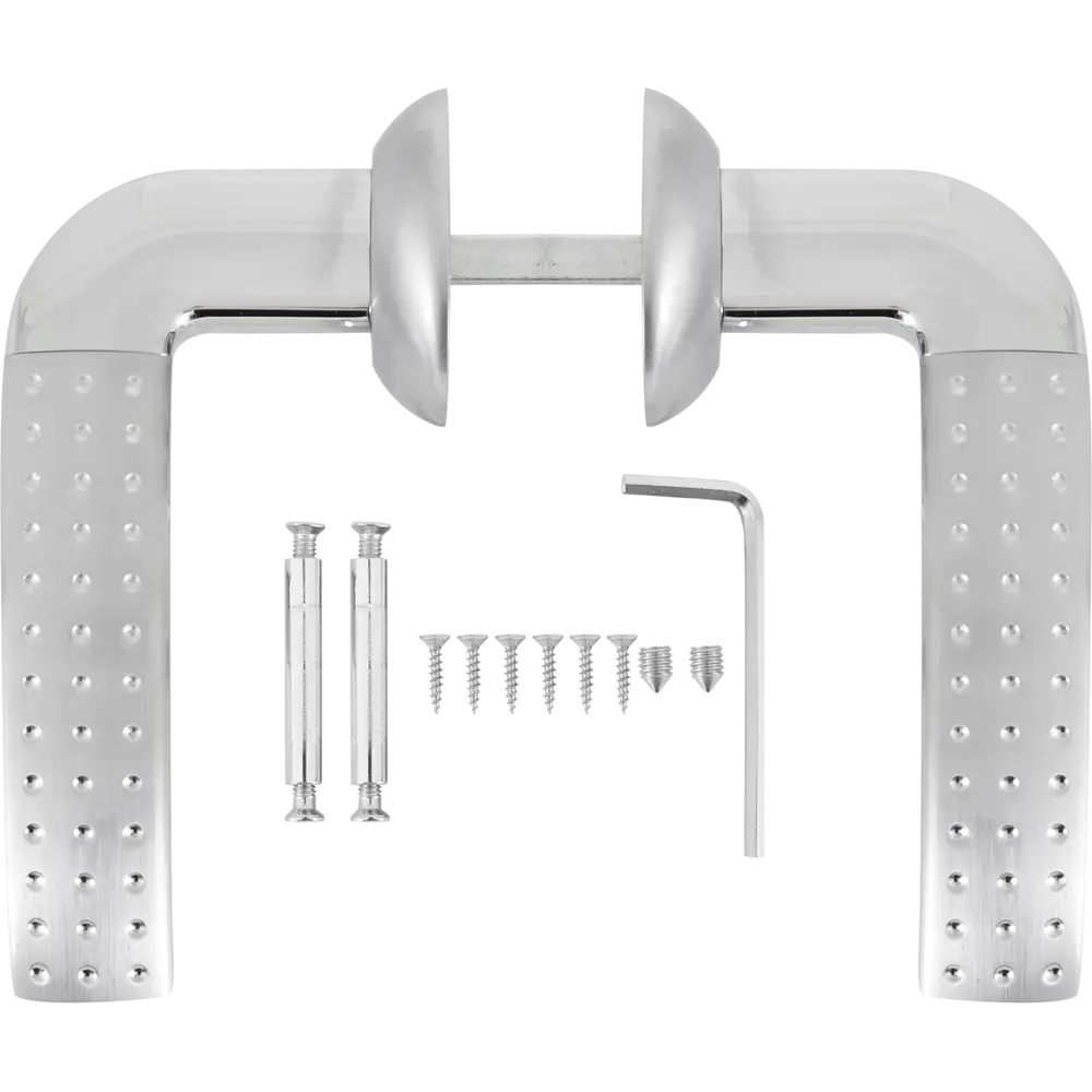 Дверные ручки LD-26 без запирания цвет матовый хром 85612395 STLM-2000898 Santreyd  - Вид №1