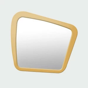 Зеркало настенное среднее крашеное бежевое Woodi WOODI ДИЗАЙНЕРСКИЕ 00-3966430 Бежевый;желтый