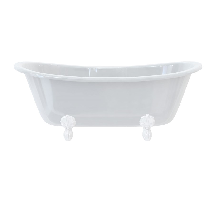 Burlington Двухсторонняя ванна Bateau с роскошными ножками с ножками Luxury Arc из хрома L2C T10F  - Вид №2