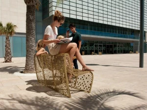 CYRIA Скамья из стали со спинкой Elinium