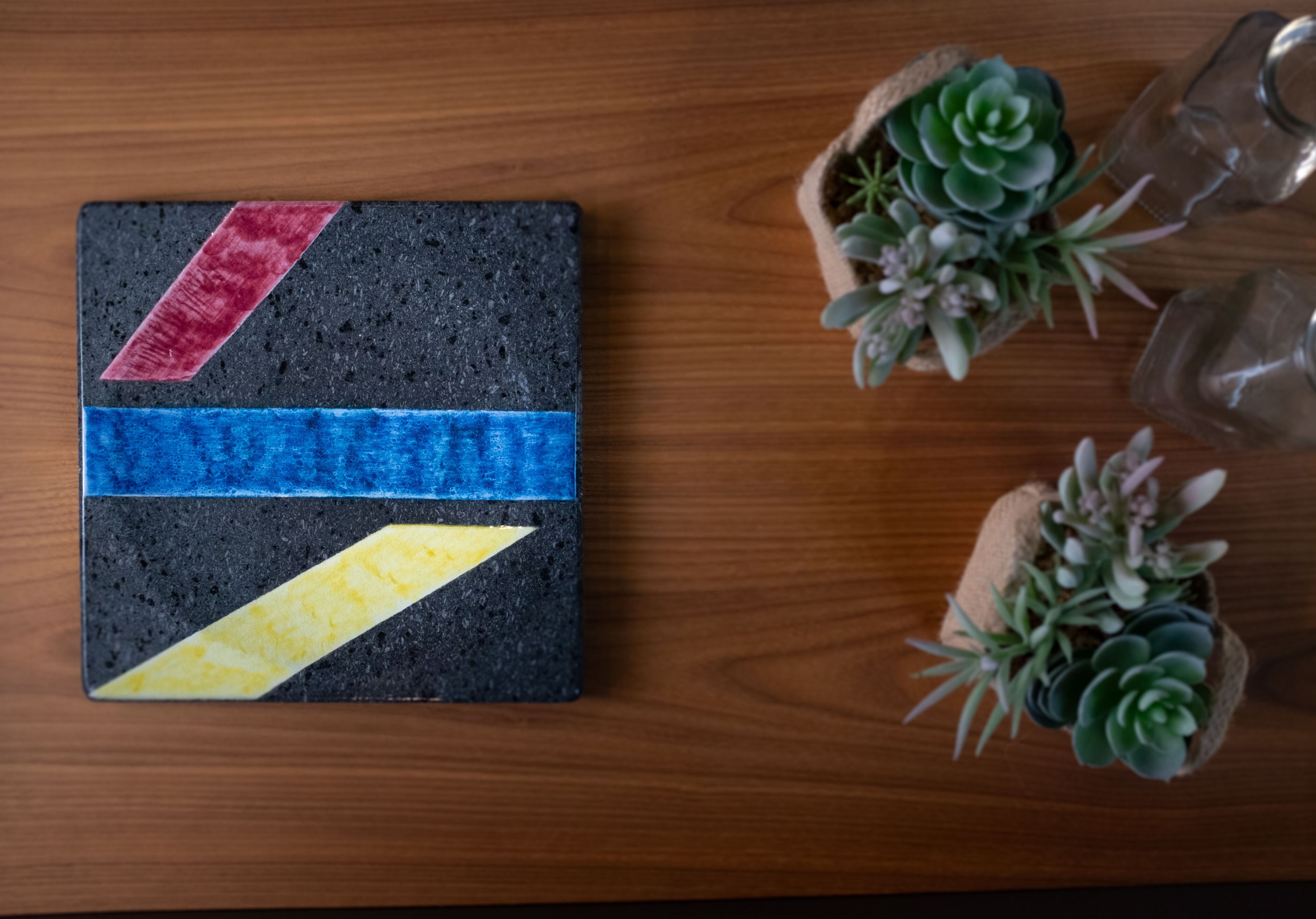 Scavatasche / квадратный центральный элемент из лавового камня Etnea Cuorelavico тропы ARCH-00038937 - Вид №3