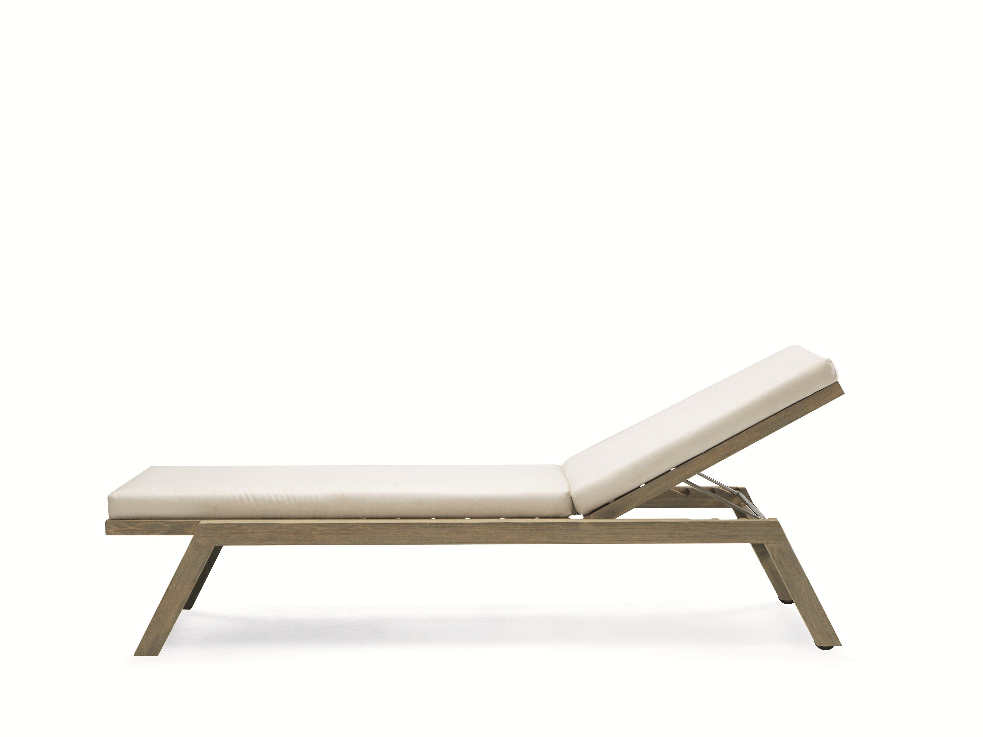 Садовая кровать с откидной спинкой из тикового дерева с колесами Ethimo Costes ARCH-00097028 - Вид №14