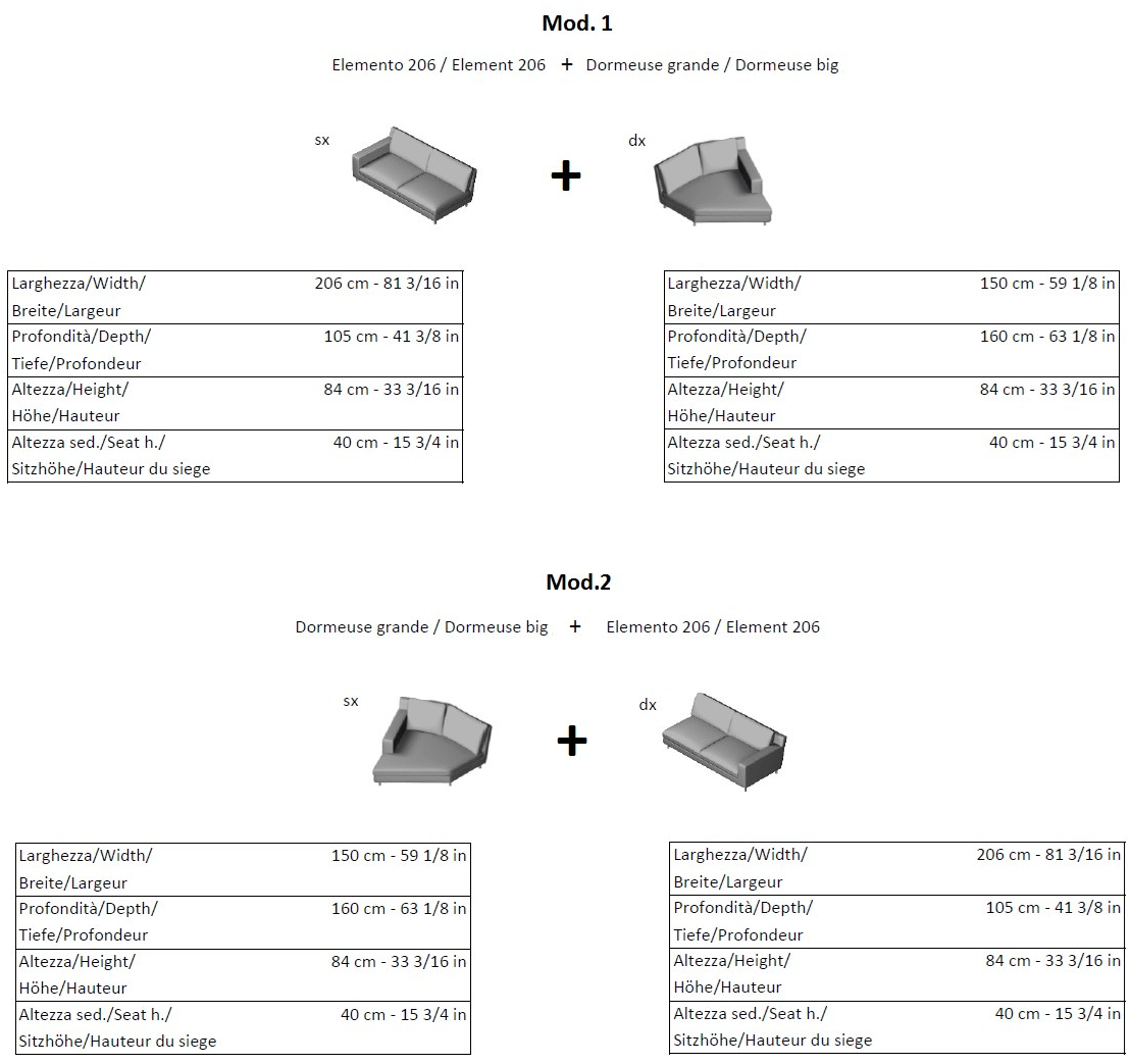 La Cividina Модульный угловой диван из ткани Manhattan sun-id-1442401 - Вид №4
