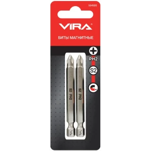 Магнитная бита Vira PH2 для шуруповерта с надежным захватом 89383364