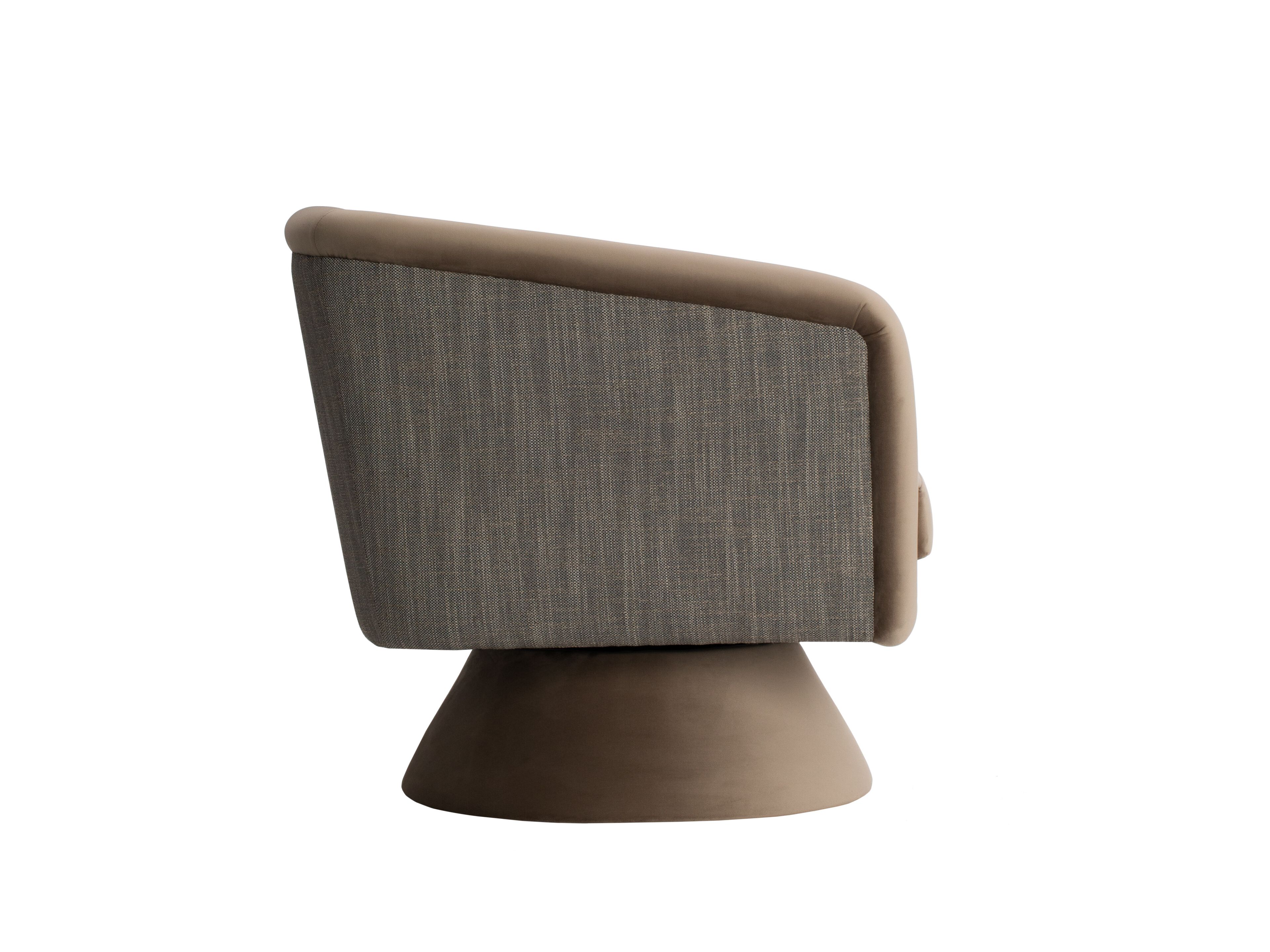 Тканевое вращающееся кресло с подлокотниками Casa Magna CAPRICE ARCH-00066275 - Вид №2