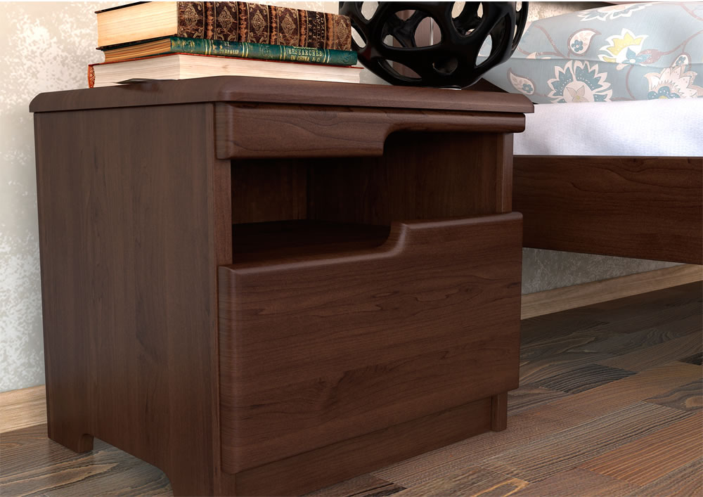 Тумбочка прикроватная коричневая "Бельфор" DREAMLINE БЕЛЬФОР 173328 Коричневый  - Вид №1