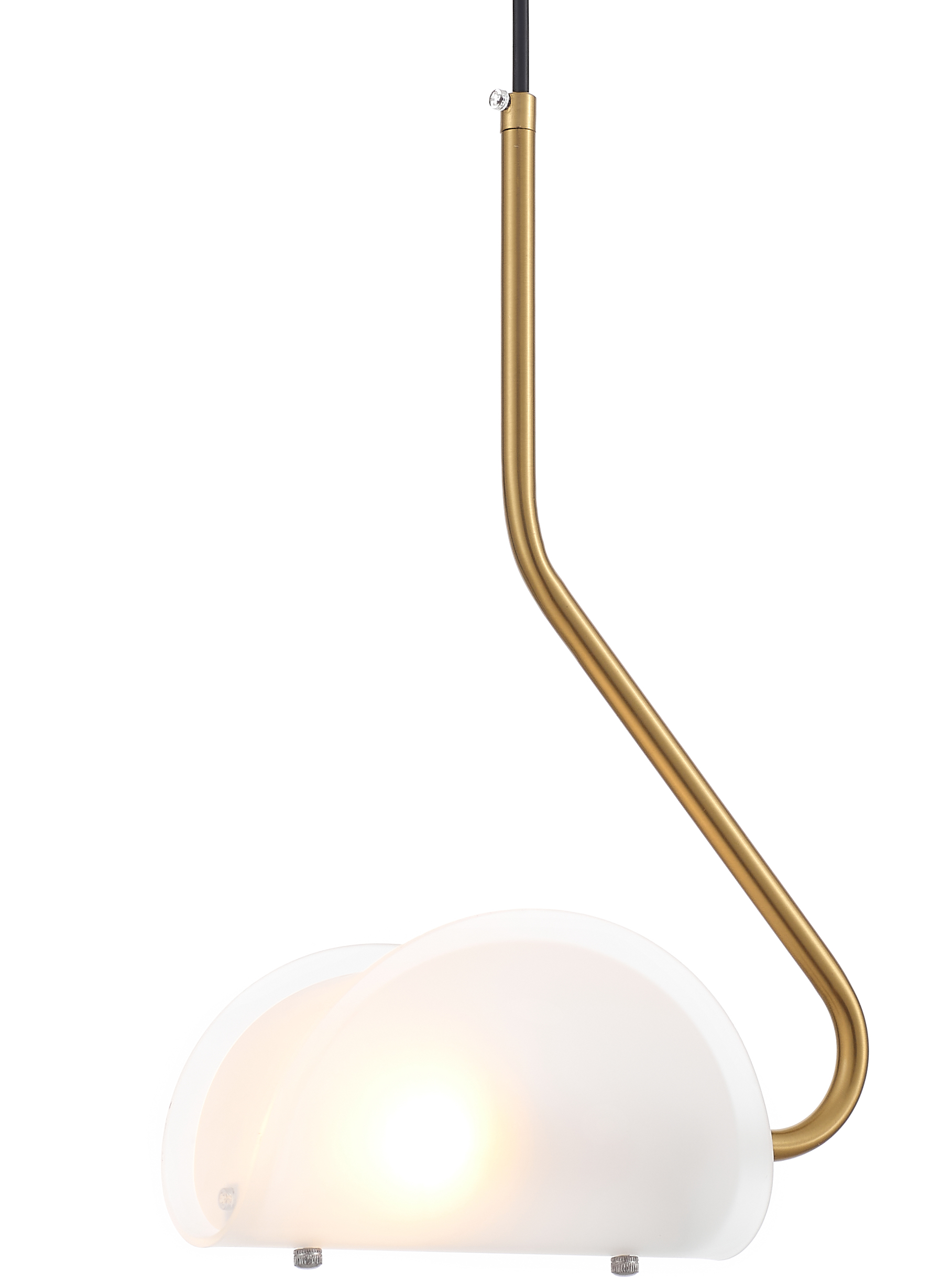 Подвесной светильник Freya Mallow с матовой медной основой и стеклянным плафоном 86463972 STLM-0069002 - Вид №1