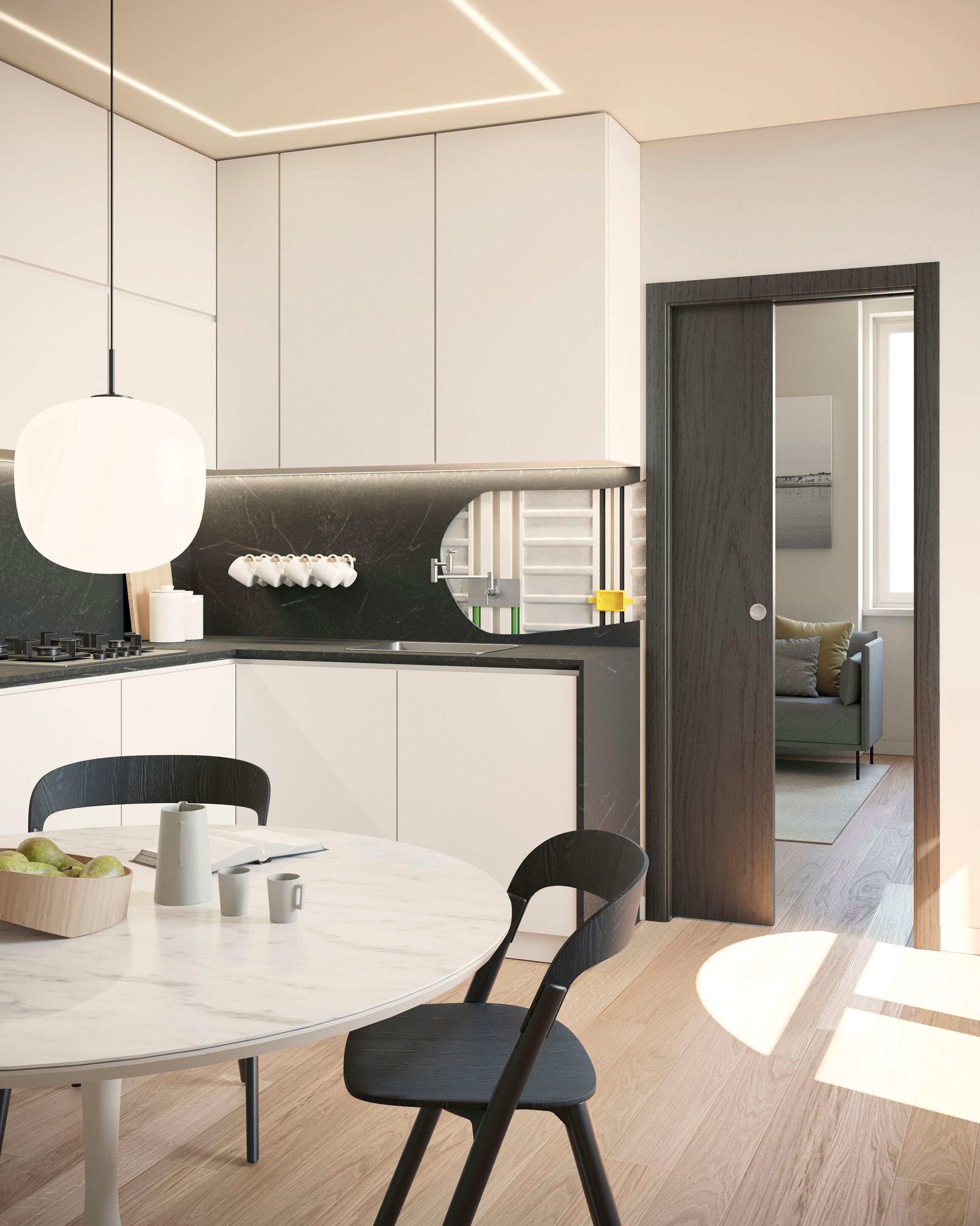 Подрамник для раздвижных дверей с проходом для систем PROTEK® Magic Box® ARCH-00054384 - Вид №1