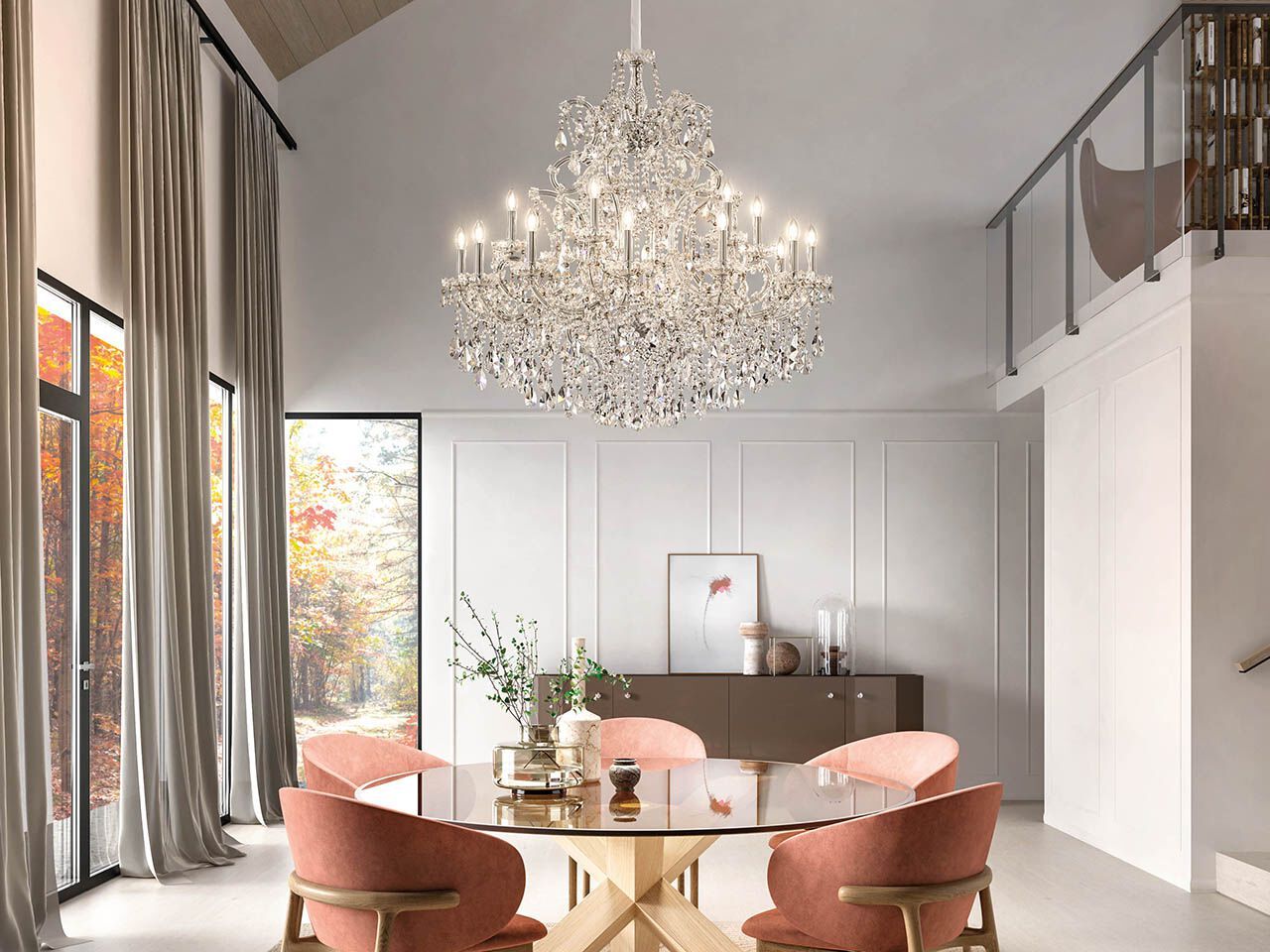 Подвесной светильник с кристаллами Masiero Aqaba ARCH-00087184