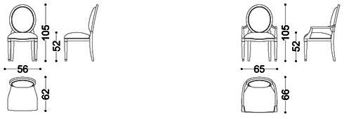 OPERA CONTEMPORARY Кресло медальон с подлокотниками sun-id-1490230 - Вид №2