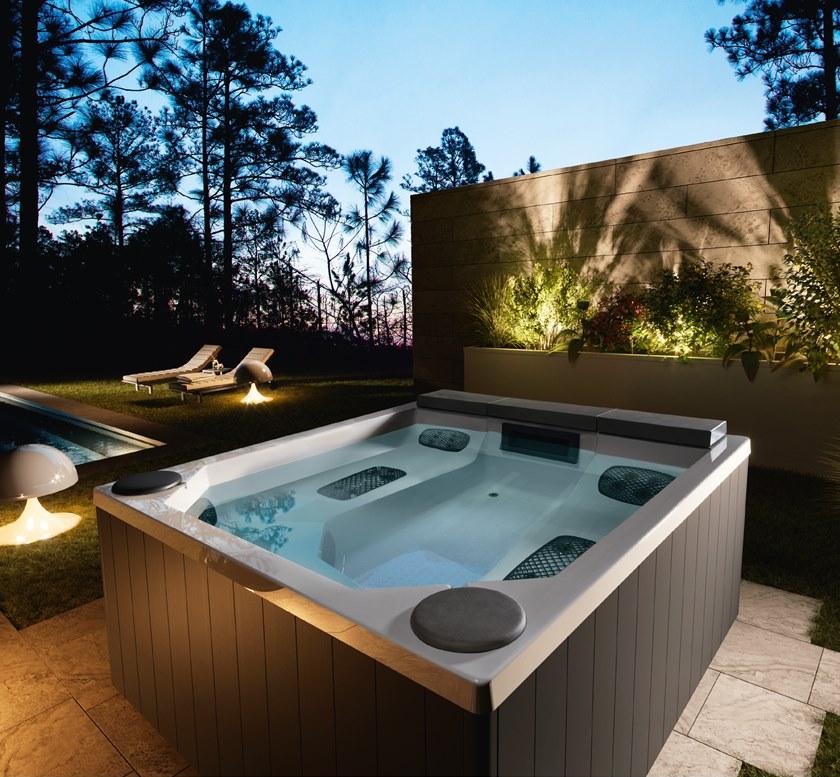 Gruppo Treesse Прямоугольный мини-бассейн с 3-х местной хромотерапией Treesse pool 212 x 190 x 90 cm - Вид №2