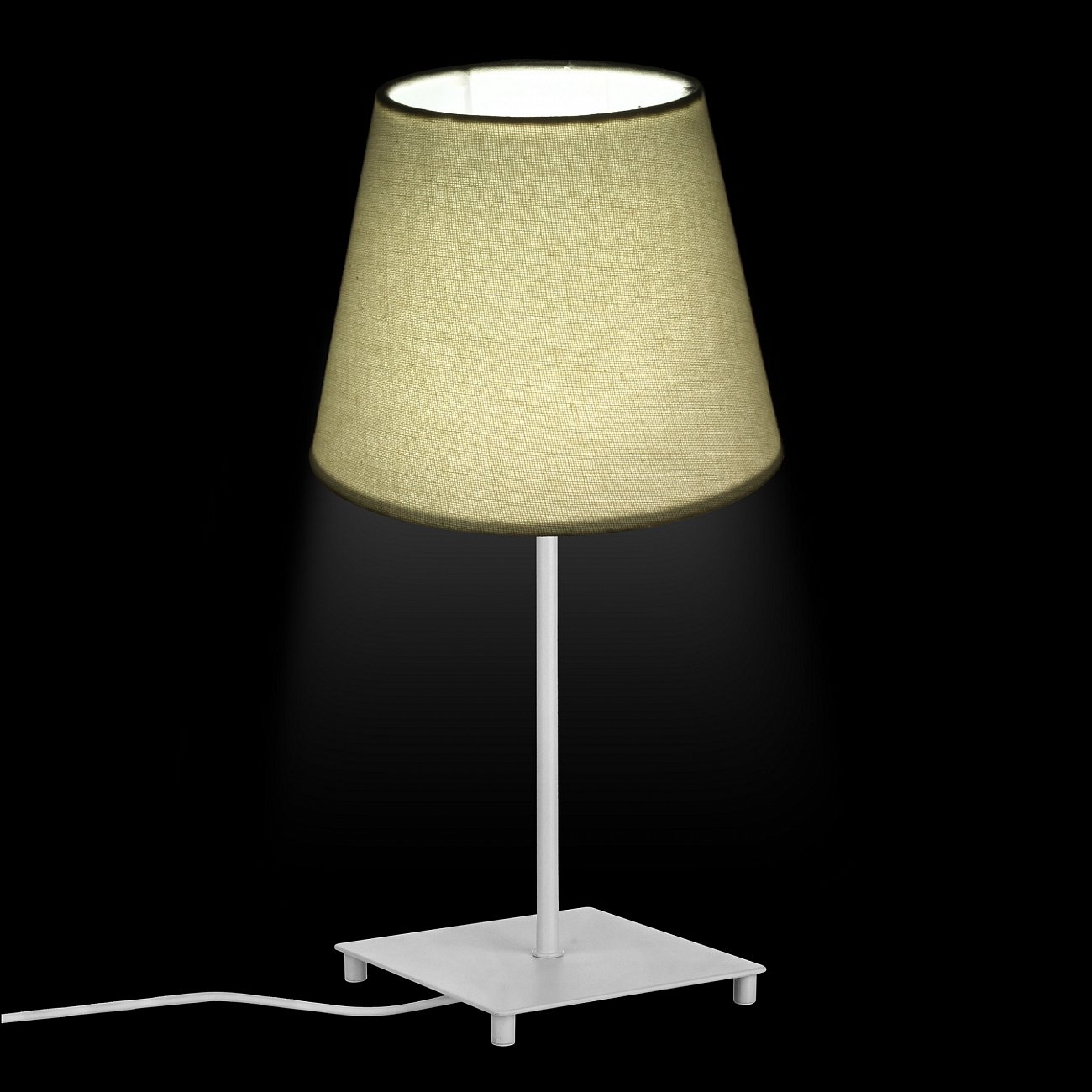 Настольная лампа с белым абажуром белая TLL.201.01.01.WH+CL1.T001 33 ИДЕИ ИНТЕРЬЕРНЫЕ, КЛАССИЧЕСКИЕ 00-3973755 Белый Santreyd  - Вид №1