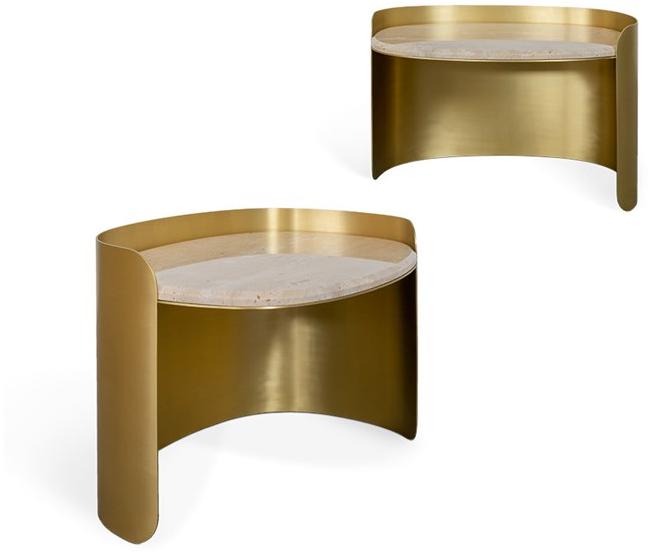 Essential Home Овальный сервировочный столик из латуни Happy few sun-id-1482727 - Вид №2