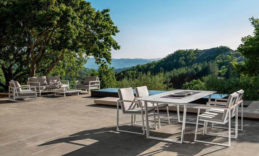 Talenti Низкий садовый журнальный столик из цемента Alabama alu Alaalutc - Вид №2